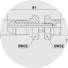 Adaptors for accus and nitrogen ballons