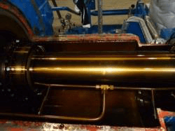 Отложения на штоке